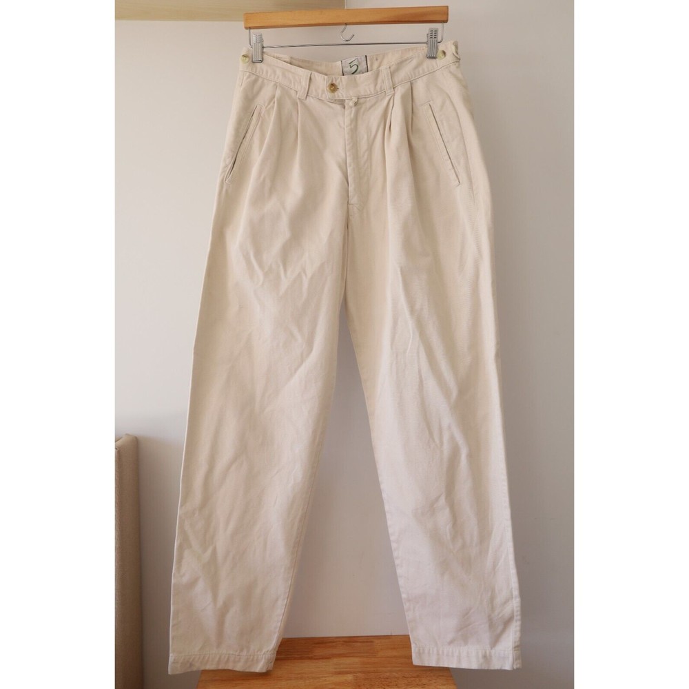 Cinque 5 Womens Size M Relaxed Straight Leg Business Dress Pants Oversized White